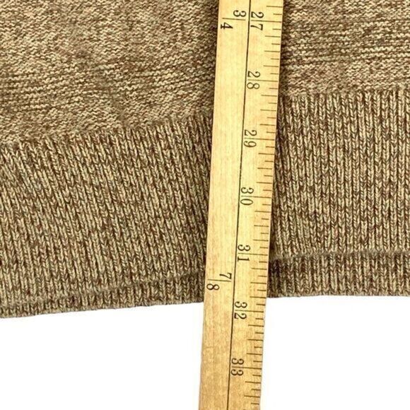 CHAPS Sweater Mens 3XLT Brown 3 Buttons Mock Neck Classic Knit Henley Pullover - Picture 14 of 16